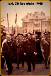 In centrul imaginii, Comandantul Horia Sima