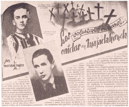 Facsimil din revista "Mastil", 1 Februarie 1942, Madrid