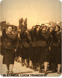 Un detasament din cadrul Cet&atilde;tuilor de Fete Legionare (1940)