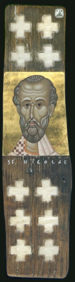 Sf. Ierarh Nicolae - pictura pe lemn, 1992
