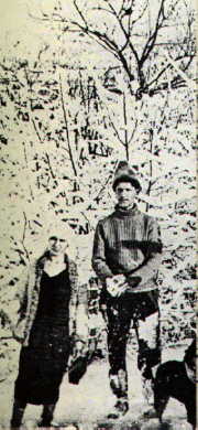 Corneliu Codreanu �mpreun� cu sotia sa, Elena Codreanu (Pinet d'Uriage, Grenoble)
