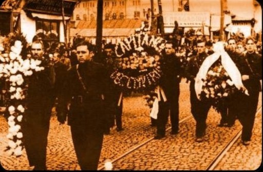 Aspect de la re&icirc;nhumarea C&atilde;pitanului, 1940