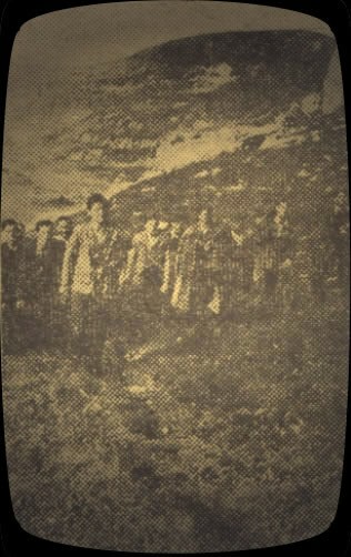 Victor Dragomirescu &icirc;n fruntea unui grup de legionari &icirc;n munti...