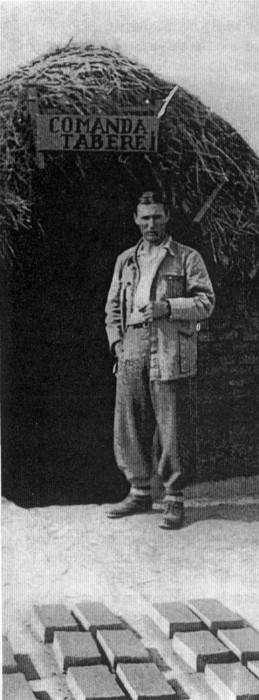 Vasile Marin �n tab�ra de munc� dela Hotarele, jud. Ilfov (vara 1936)